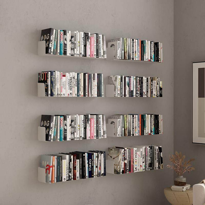 北欧创意墙上壁挂书架卧室简易墙面隔板客厅墙壁铁艺置物架装饰架,住宅家具,书架,淘宝优惠券,粉丝福利购,淘宝优惠卷