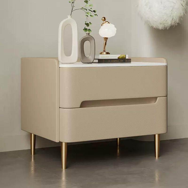 全实木床头柜轻奢岩板储物柜卧室简约现代床边柜皮质小户型收纳柜,住宅家具,床头柜,淘宝优惠券,粉丝福利购,淘宝优惠卷