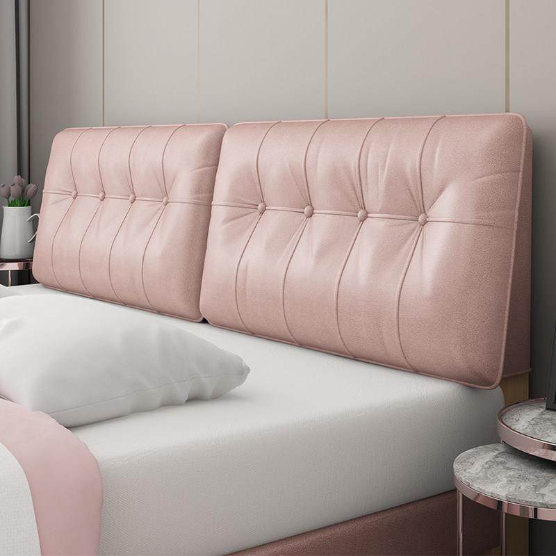 床头软包靠背海绵靠垫可固定靠枕卧室床头套罩改造床头靠垫大靠背