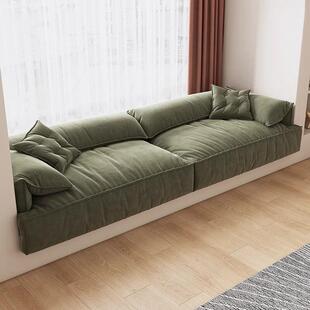 大象耳朵飘窗网红窗台一体沙发可定制卧室卡座飘窗垫