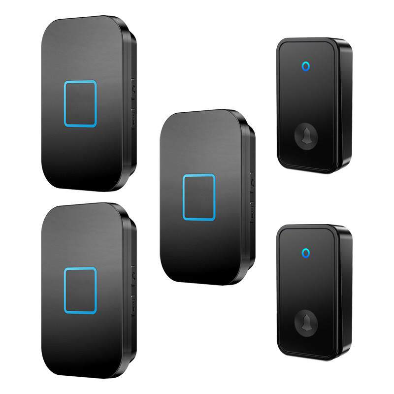 门铃家用智能超远距离自发电无线门铃开关二拖三老人呼叫器防水