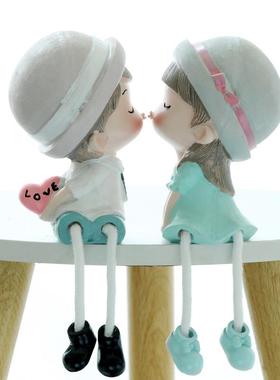 创意房间卧室客厅室内摆设现代简约家居装饰品情侣网红小摆件