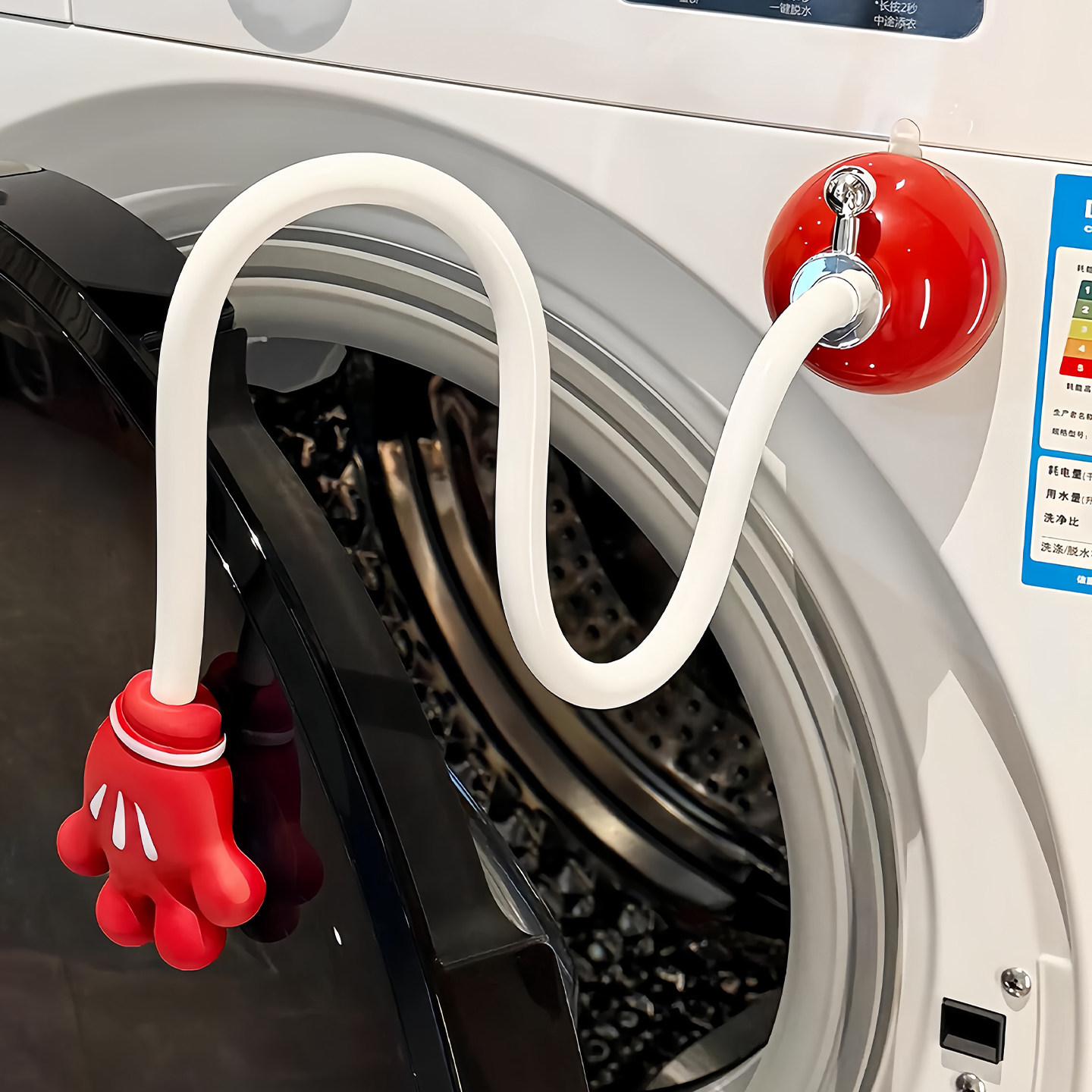 卡通滚筒洗衣机门固定器通风防霉防臭卡扣门挡限位器吸盘支撑架