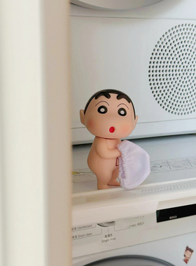 蜡笔小新浴室洗澡摆件卫生间洗手台装饰品桌面入户门可爱手办礼物