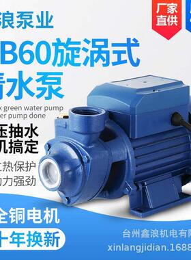 QB60自吸清水泵漩涡式离心泵自来水管道加压泵太阳能增压水泵