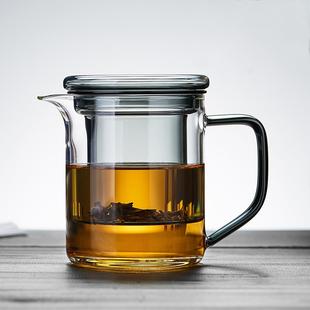 玻璃茶杯耐高温加厚茶水分离家用过滤花茶壶泡茶器玻璃杯茶具套装
