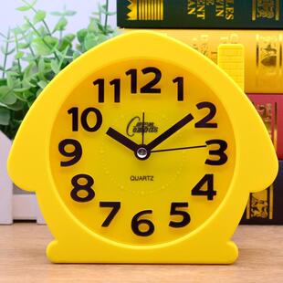 康巴丝清晰大字体静音简约坐挂两用小闹钟学生床头桌面小钟表