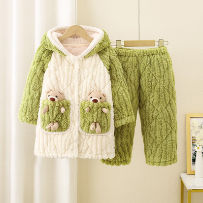 男女童1-18岁中长款带帽零下15度