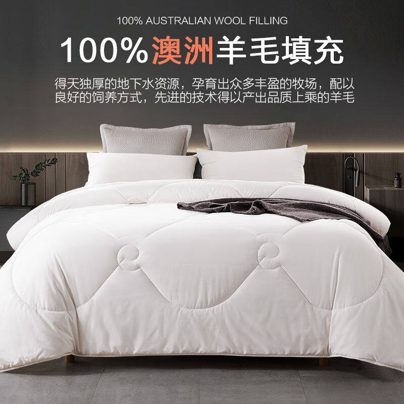 博洋（BEYOND）博洋家纺进口羊毛被100%纯羊毛被子被芯冬被春秋被