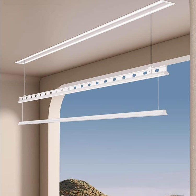 恋晴隐形双杆电动晾衣架阳台自动遥控升降家用晒衣凉家用晒衣架