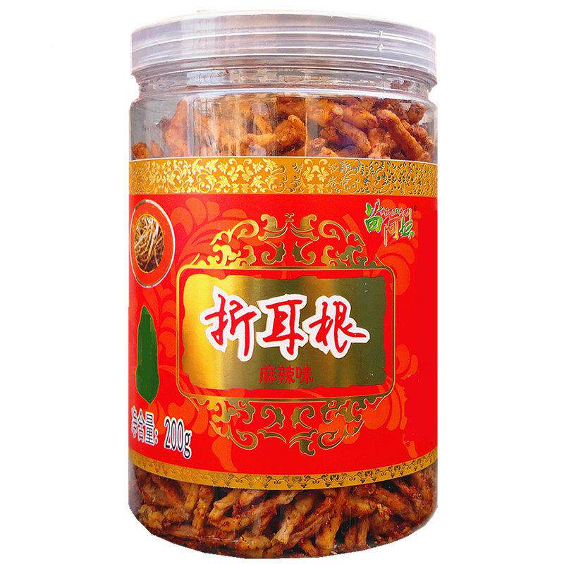 贵州特产苗阿妹麻辣油折FAM吃耳根20g炸鱼腥草 香脆零食小即0食