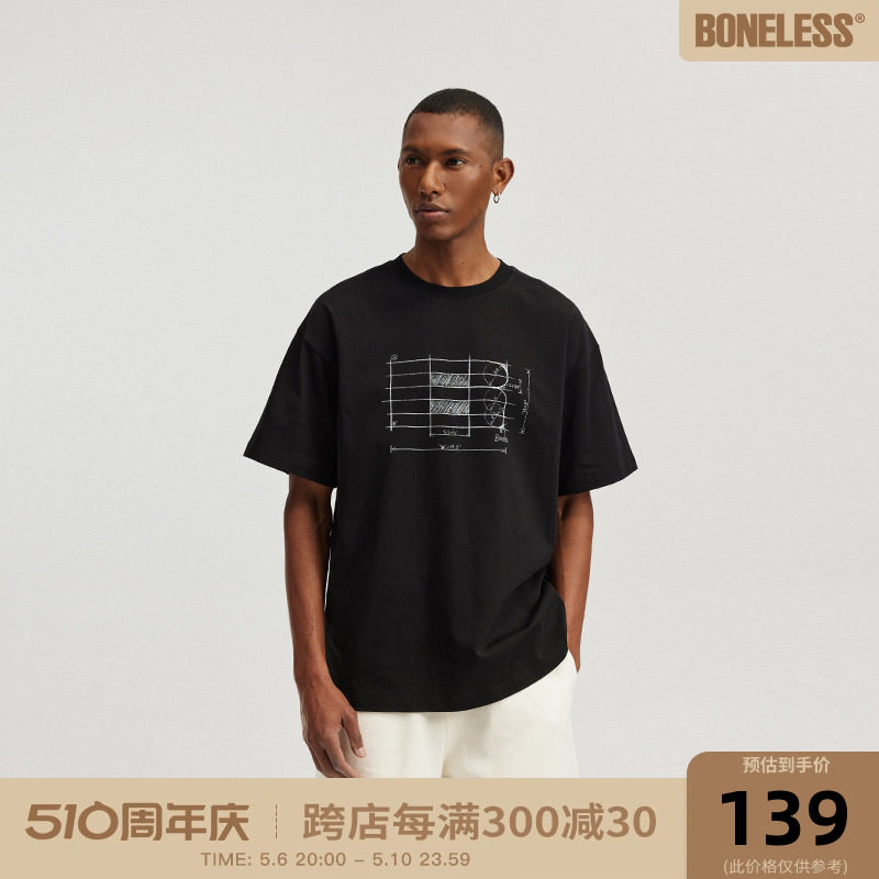BONELESS官方折扣潮流短袖T恤图片