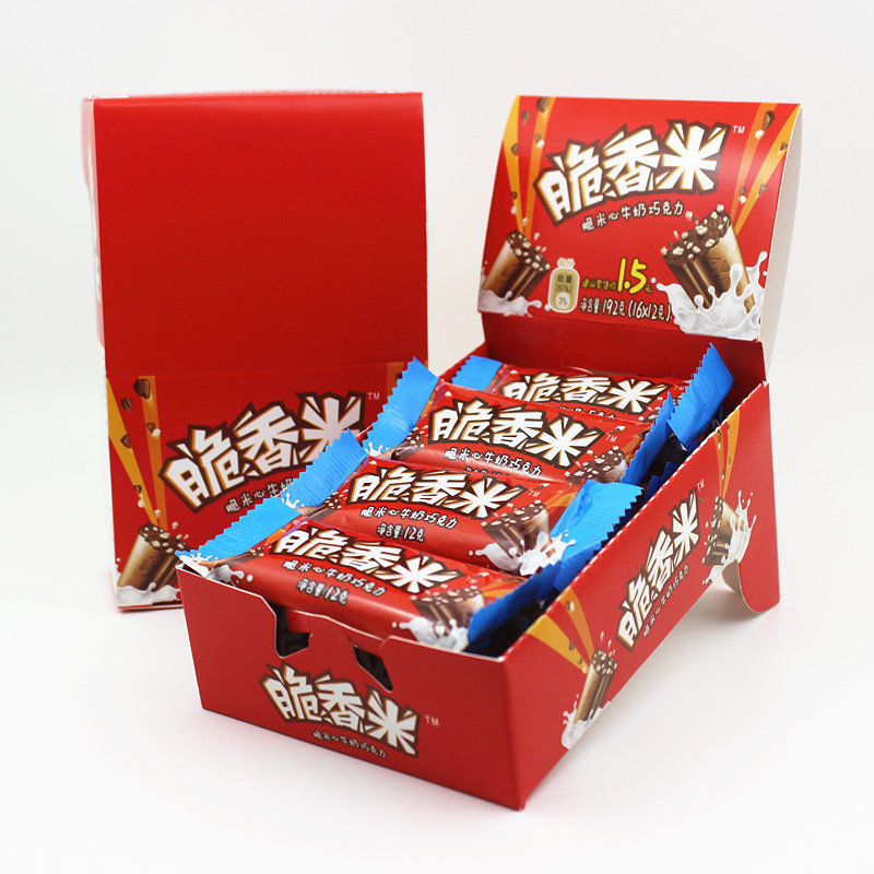 脆香米巧克力192g*1盒旗舰店脆米心盒装糖果解馋休闲零食巧克力棒