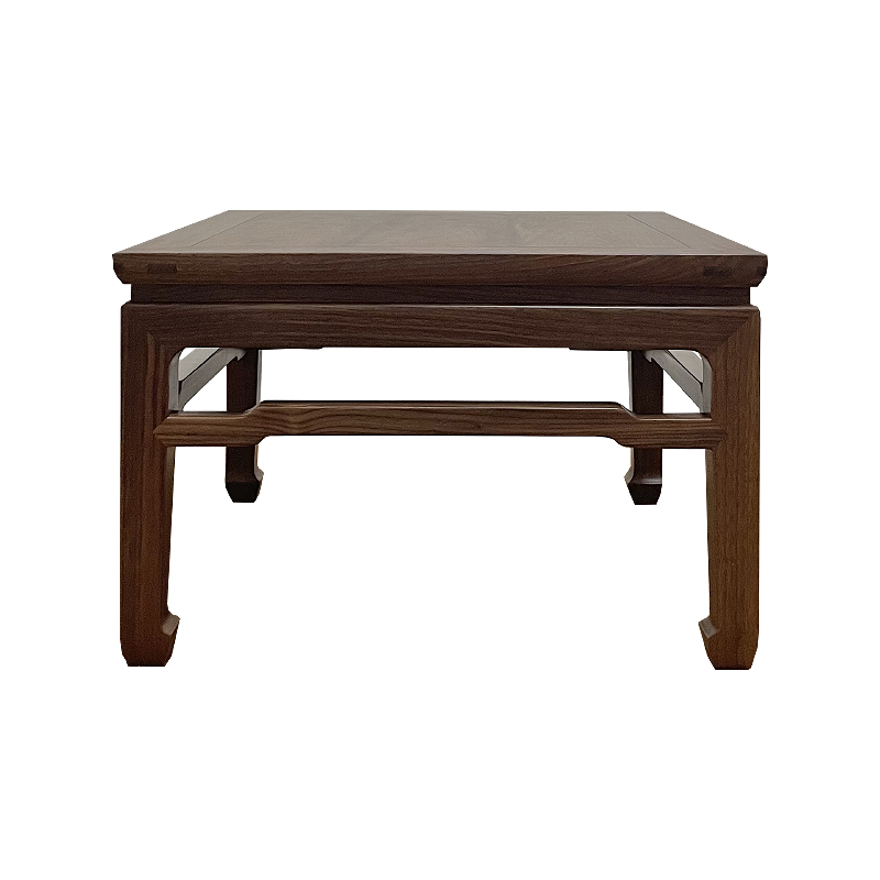 极速中式飘窗f方桌黑胡桃木家用禅意茶几棋桌实木榻榻米茶桌席地