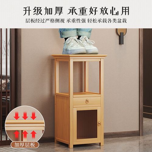 极速客厅落地式花架l子阳台收纳置物架沙发旁摆件装饰花盆绿萝202