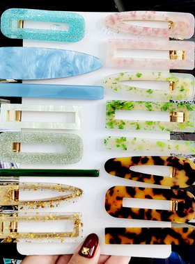 极速2/3pcs Hair Clnip Set Acetate Hairpin Women Hair Accesso