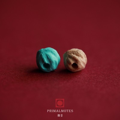 极速【微尘出品】绿松石百香v籽配饰三通文玩柏香籽手串配珠雕刻