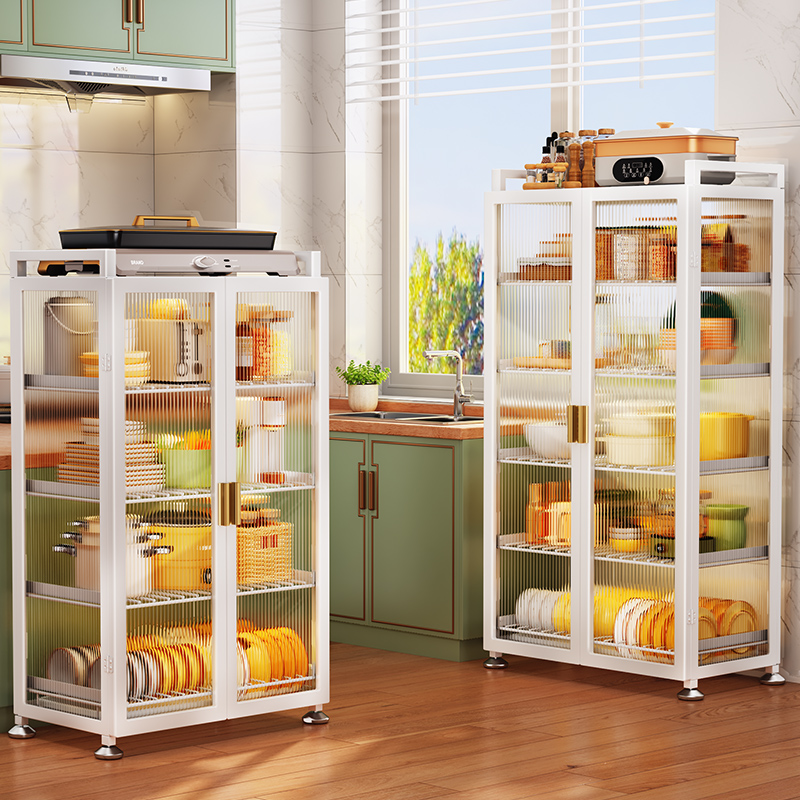 极速厨房碗架置物架落地多层碗盘202H2新款多功能碗筷碗柜餐具收
