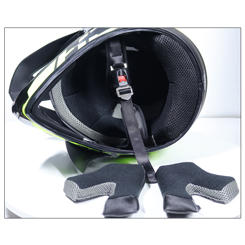 极速山地自行车头盔儿童青t少年潮酷卡丁车比赛速降越野盔全盔男