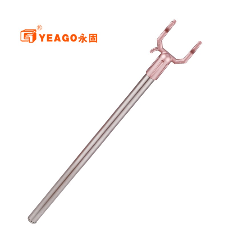 极速撑衣杆晒衣竿非伸缩不锈钢取衣叉杆叉M头挑衣杆架衣撑杆家用