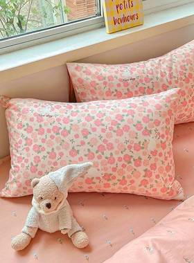 极速inas风纯棉四件套100全棉网红床单小清新被套学生宿舍床上三