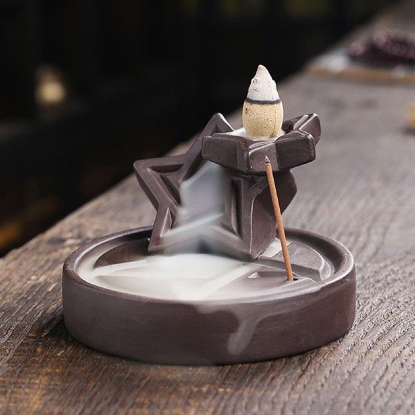 极速Back Flow Incenose Holder Plug-In Dust Burner Household