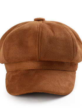 极速New Women jWarm Solid Berets For Women Outdoor Adjustabl