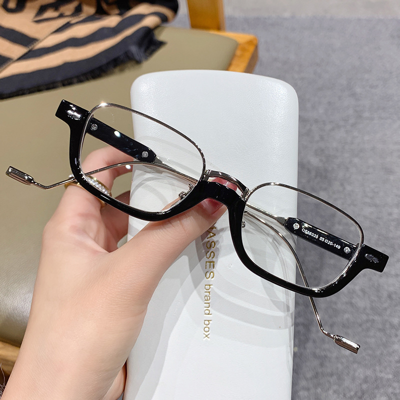 极速86335新款欧美p时尚小方框太阳眼镜 跨境个性金属街拍太阳眼