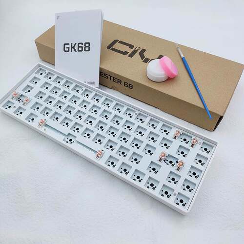 新品狼派CIY68套件试轴器蓝牙无线双模代L组麻将音客制化机械键盘