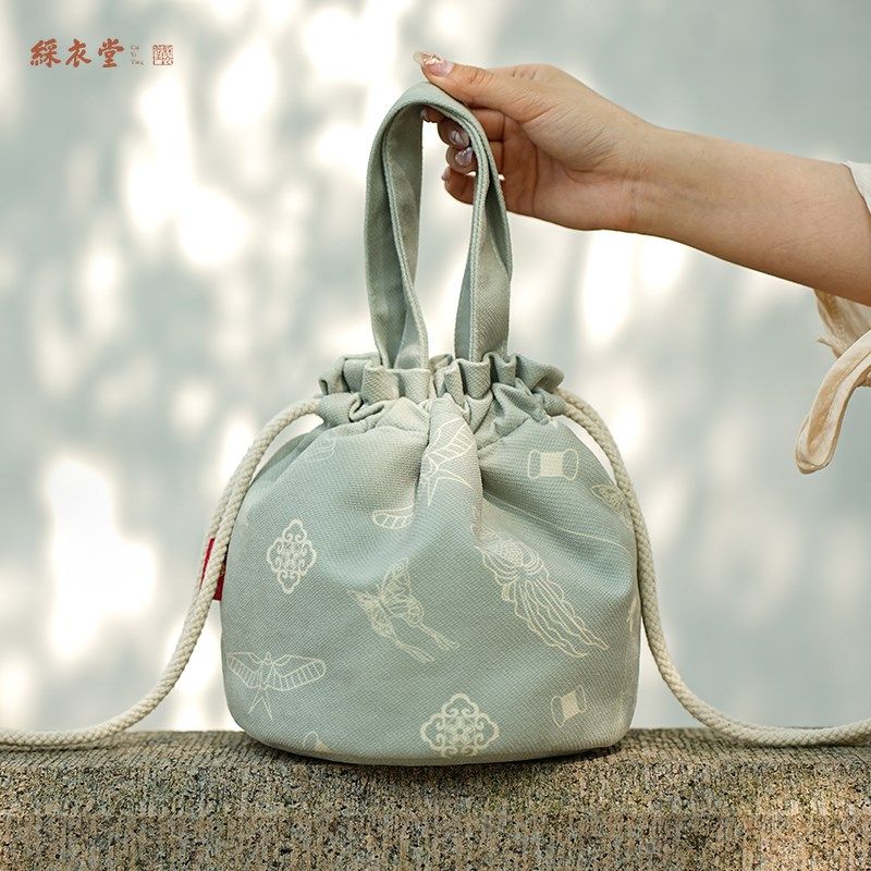 极速彩衣c堂国风清新抽绳束口袋手提手拎女手机遛弯收纳包水桶包,节庆用品/礼品,文化创意包/袋,淘宝优惠券,粉丝福利购,淘宝优惠卷
