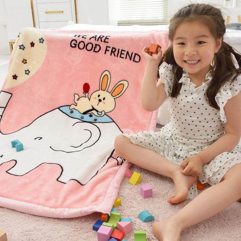 极速A类卡通儿童云m毯双层加厚盖毯被子幼儿园宝宝婴儿毛毯牀单男