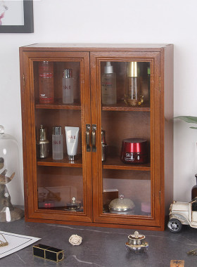 极速桌面化妆品收纳盒木质抽屉y式壁挂办公桌杂物票据信件分格整