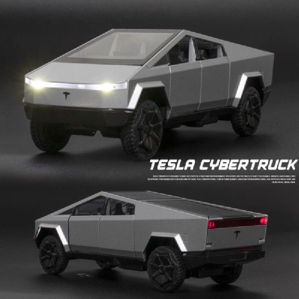 极速New 1/32 Tesla Cybertruck Pickup HAlloy Car Model Diecas