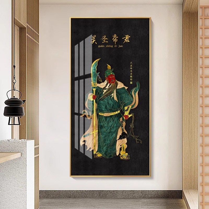 极速泰国西藏佛手招财镇财玄关装C饰画书房过道走廊挂画新中式禅