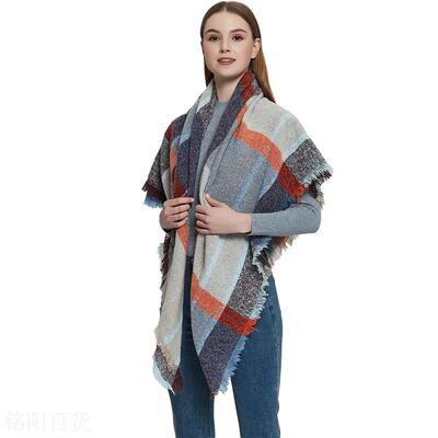极速Foreign trade new autuumn and winter shawls lady thicken
