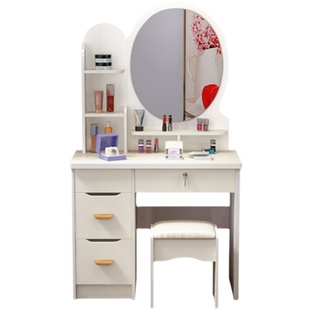 极速55公分梳妆台l小型60cm70长80宽小户型卧室简约单人多功能化