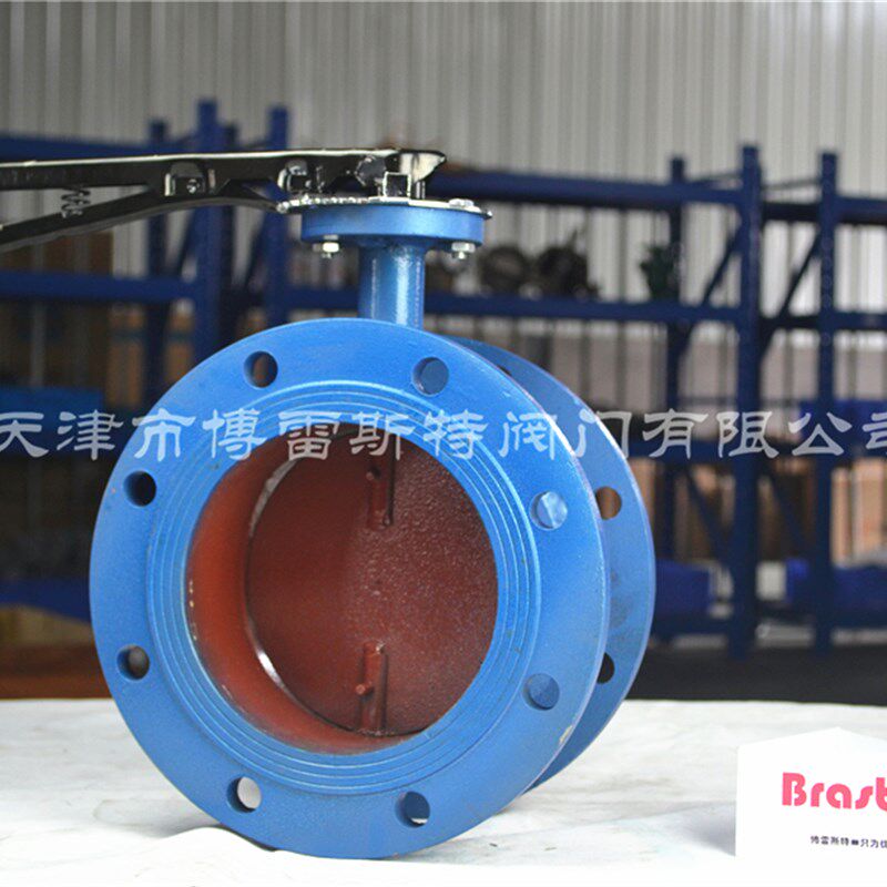 极速手柄通风蝶阀 D41W-1C 法兰式手动通风蝶阀 V铸钢材质 耐高温