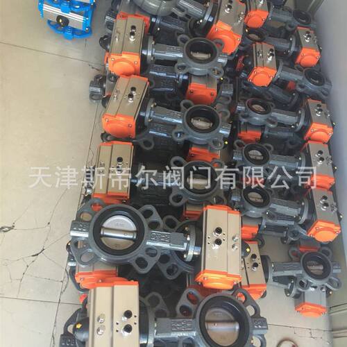 新品气动铸钢蝶阀304软密封双作用对A夹蝶阀工厂供应天津D671X-16