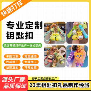 盲盒手办定制PVC树脂公仔冰箱贴手机架软胶订做玩偶手环钥匙扣