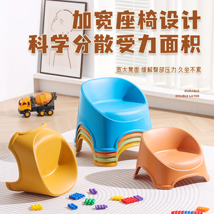 儿童凳靠背椅加厚塑料防滑矮凳家用板凳幼儿园宝宝婴幼儿童沙发椅
