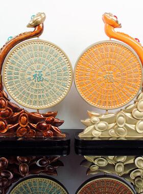 创意中式百福如意招财摆件门店开业办公室家居客厅玄关酒柜装饰品