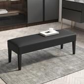 现代简约床尾凳卧室入户试换鞋 凳长条凳脚踏门口长凳服装 店皮凳子