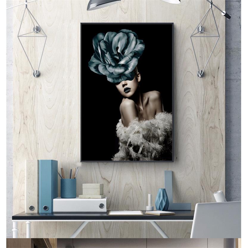 客厅装饰画北欧风格卧室主卧次卧人物艺术抽象美女挂画玄关墙画