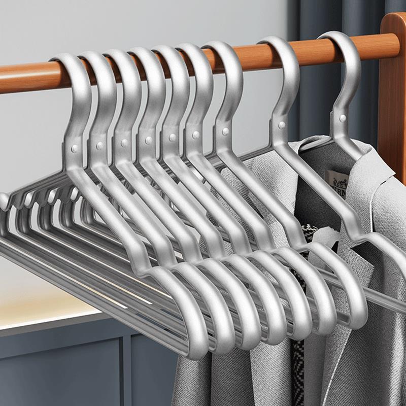 美丽雅铝合金衣架家用挂衣防滑无痕加厚加粗耐用衣挂承重强晾衣架