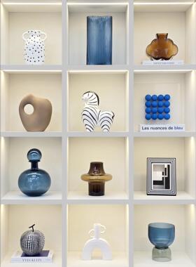 现代样板间客厅书柜桌面简约软装饰品家居摆饰创意工艺礼品摆饰ZH