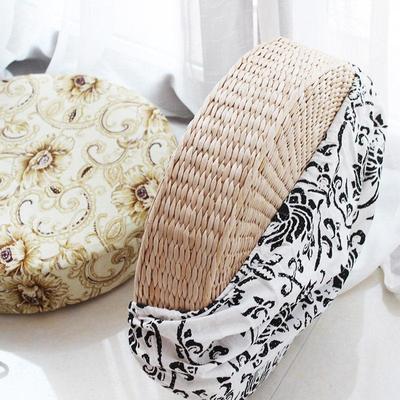 草编蒲团加厚榻榻米飘窗坐垫 草墩打坐垫禅修拜佛垫跪拜垫送布套