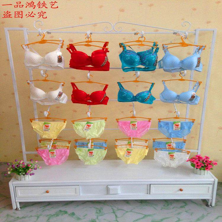 铁艺内衣货架展示架内衣中岛架服装店落地靠墙内衣内裤文胸展示柜