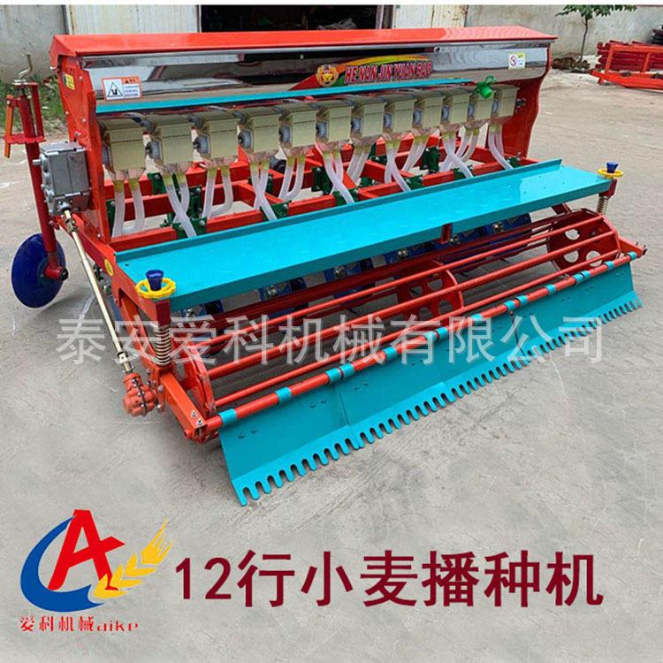 小麦种植机中材点播机种肥同施播种一体6行7行9行12行湖南适用