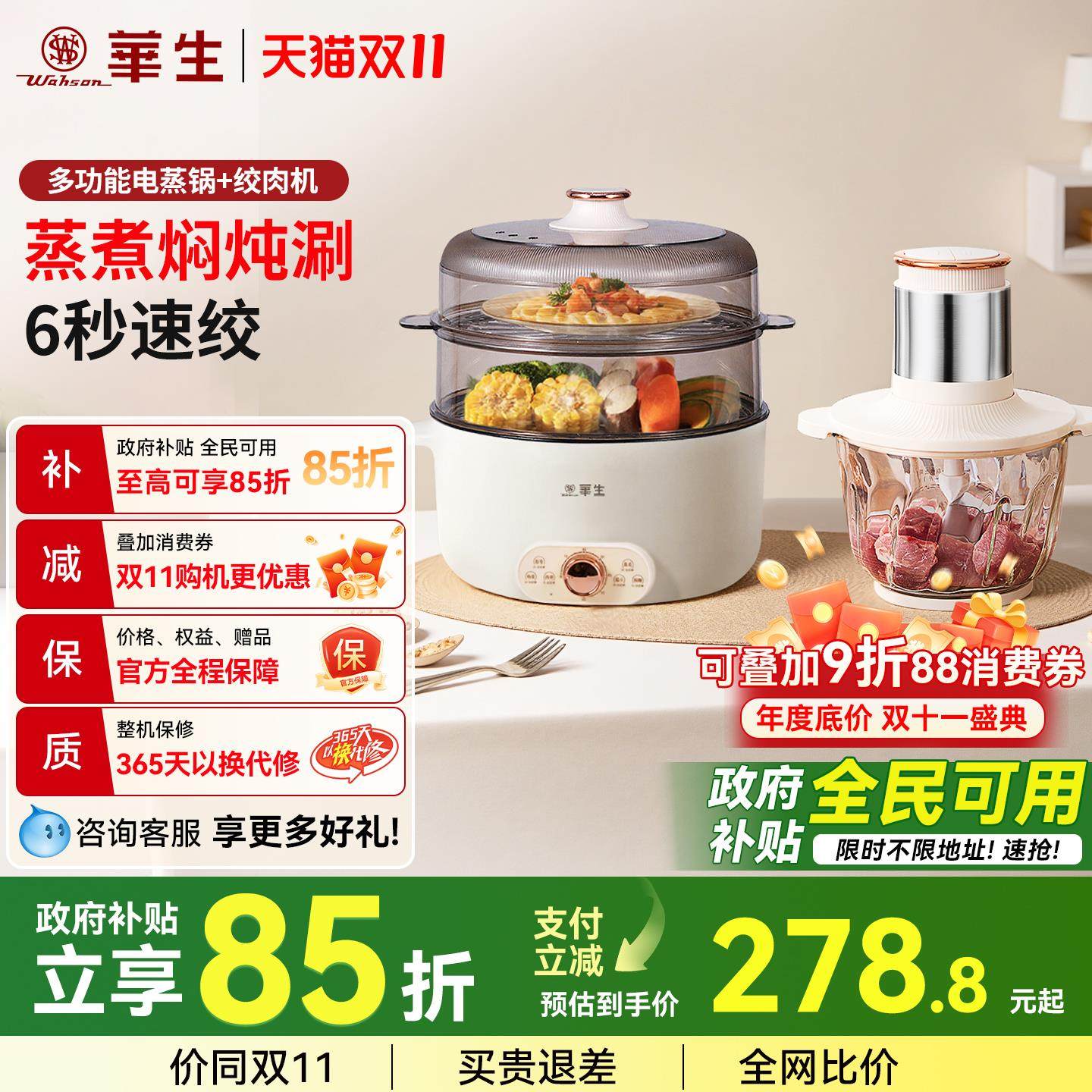 华生电蒸锅多功能家用多