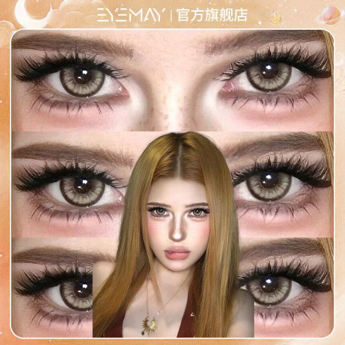 Eyemay蜜糖琥珀系列棕色美瞳日抛欧美显色混血大直径10片隐形眼镜